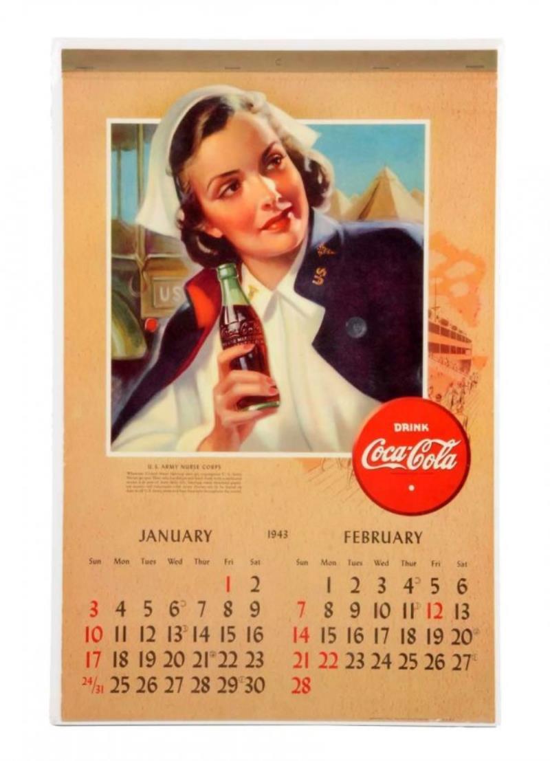 1943 Coca - Cola Calendar