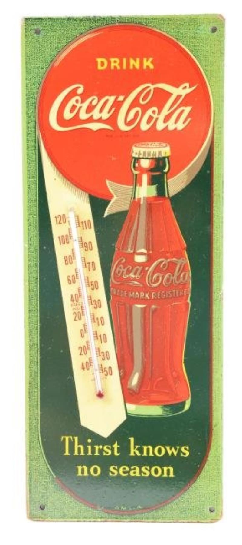 1940's Drink Coca-Cola Masonite Advertising