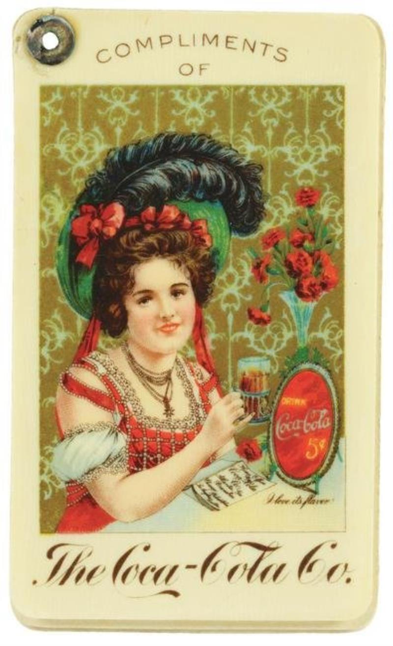 1902 Coca-Cola Celluloid Stamp Holder.