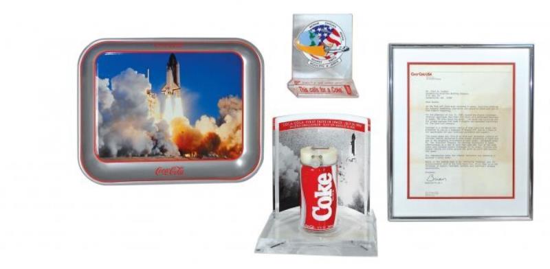 Coca-Cola mementos (8), First Taste in Space, July 31,