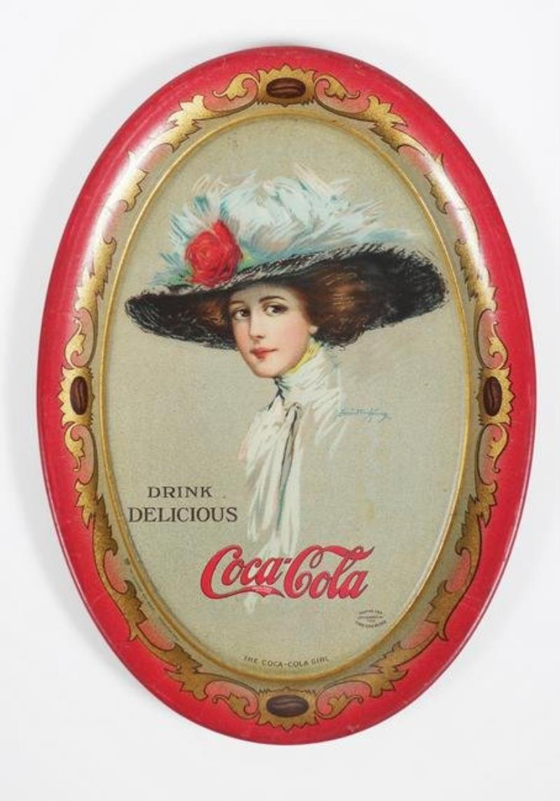 Antique 1910 COCA COLA Oval Change Tray