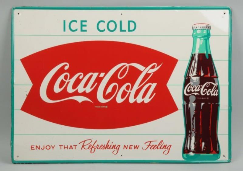 1950's Coca-Cola Tin Advertising Sign