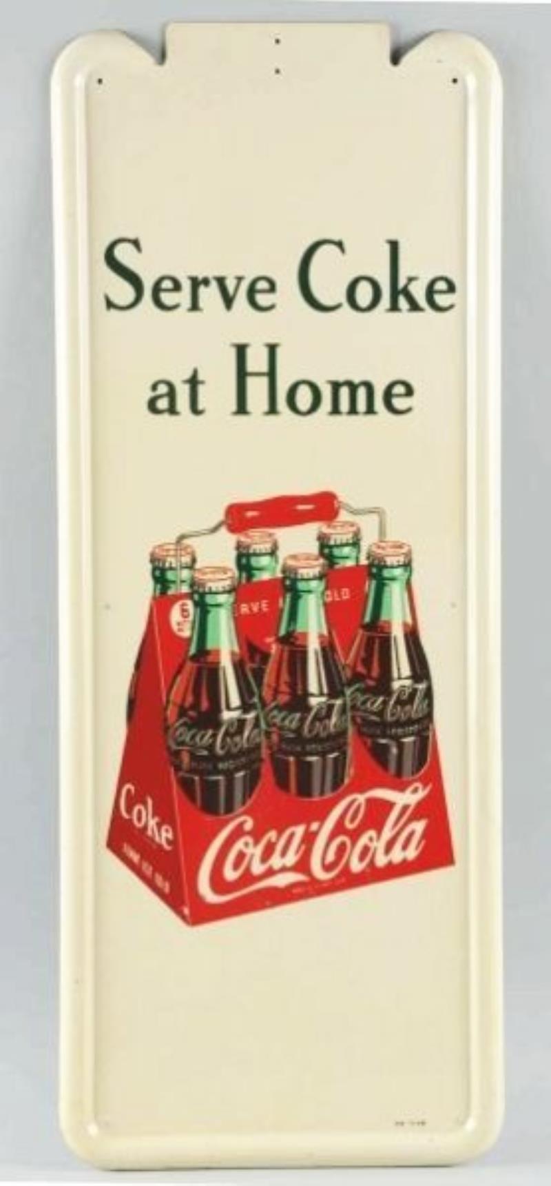 1948 Coca-Cola Six Pack Pilaster Sign.