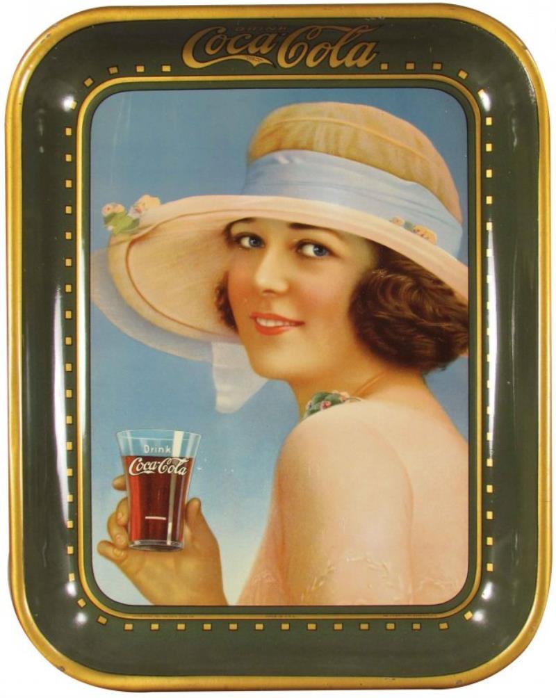 1922 Coca Cola Tin Serving Tray