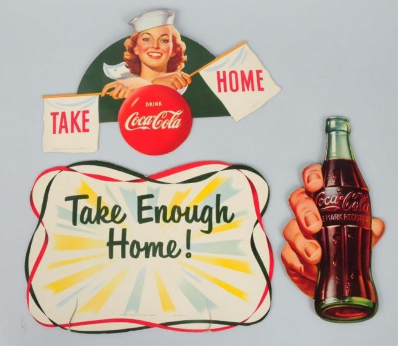 1952 Coca-Cola 6 Pack Rocking Display Signs.