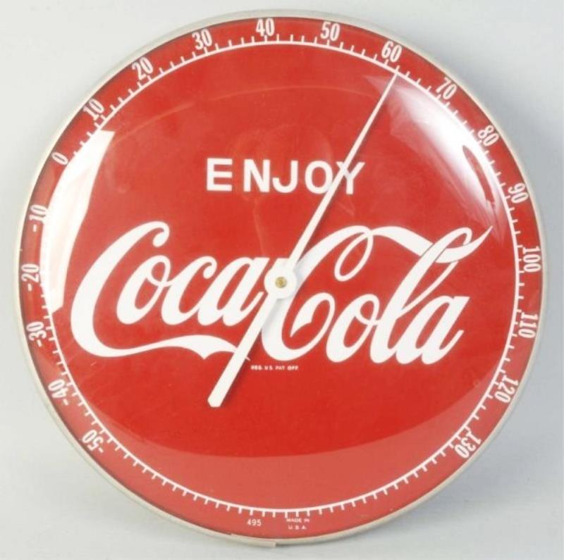 Coca-Cola Clock Thermometer