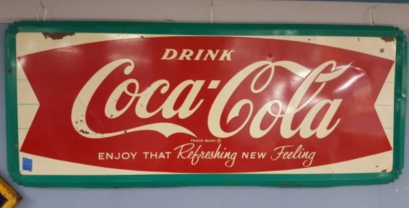 1961 Coca Cola Fishtail Sign