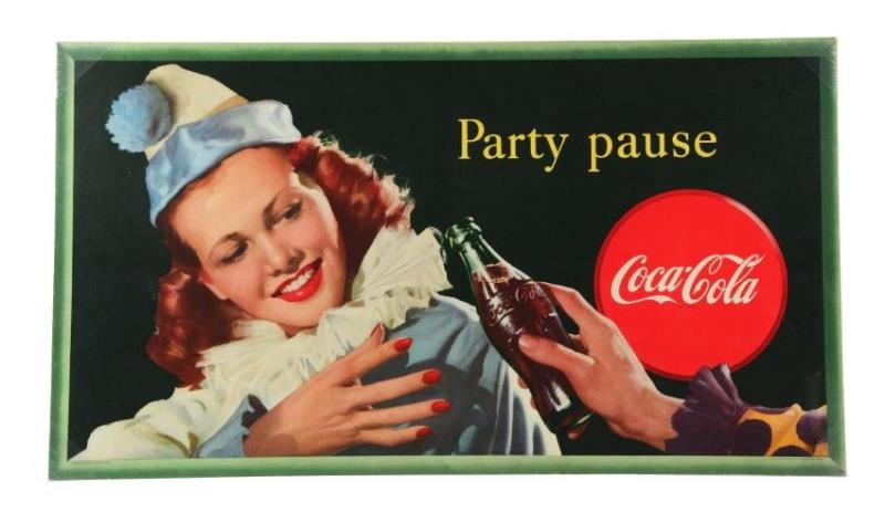 1947 Coca-Cola Party Paused Poster.