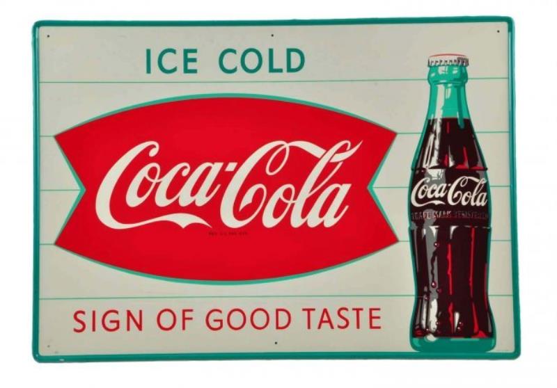 1960's Coca Cola Tin Sign