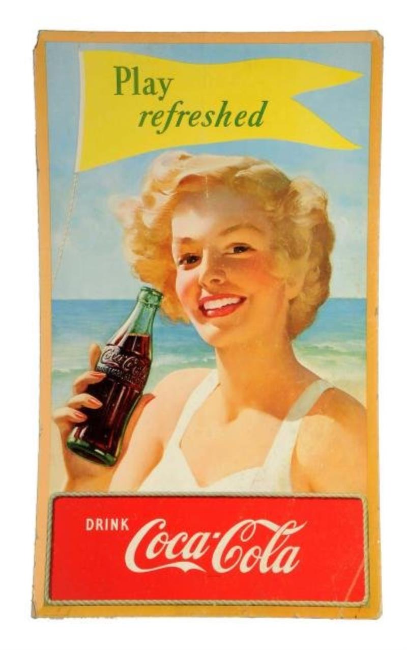 Large Coca-Cola Cardboard Sign