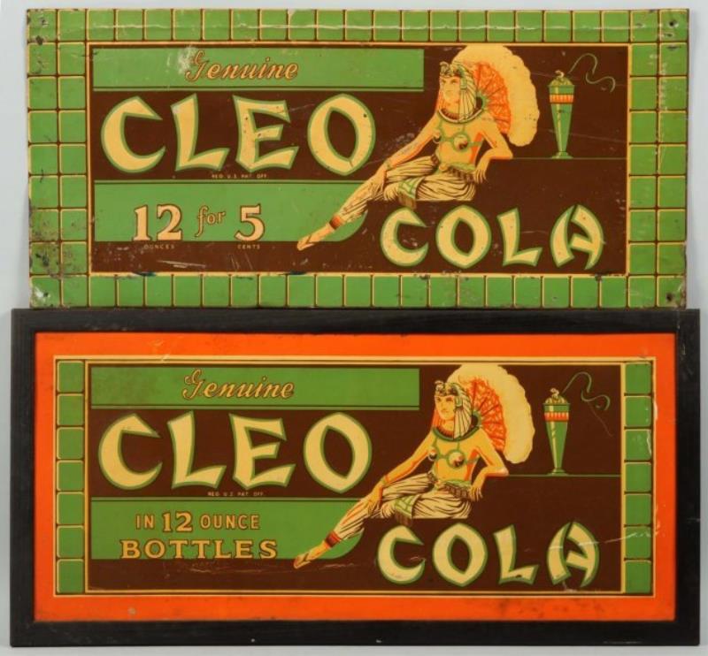 1920s-30s Embossed Coca-Cola Signs.