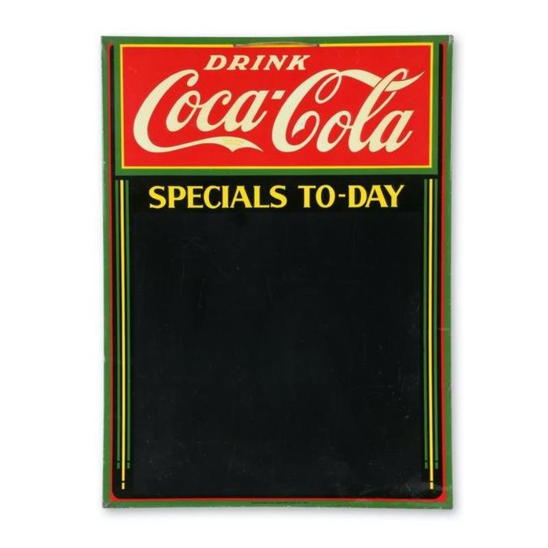 Coca-Cola Tin Litho Chalkboard