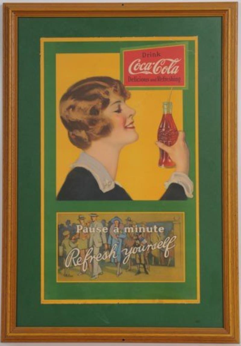 1920'S COCA-COLA PAPER POSTER