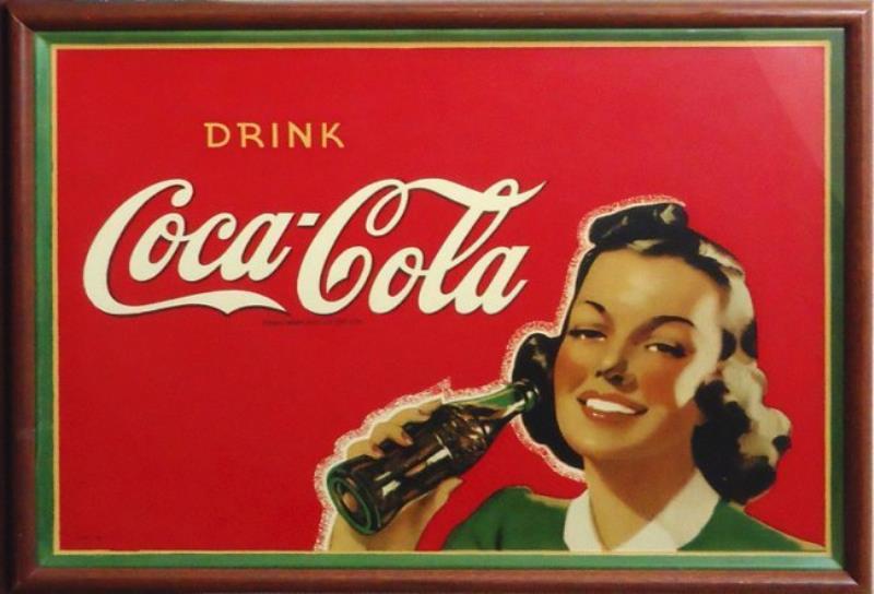 COCA-COLA TIN SIGN 1941
