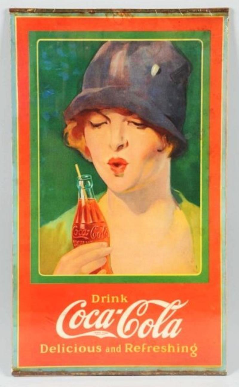 1920s Coca Cola Paper Poster With Girl Value And Price Guide