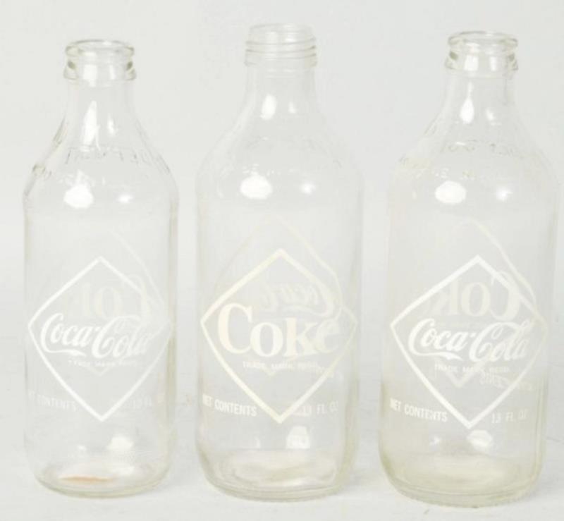 1960s Coca-Cola Diamond ACL Bottles.