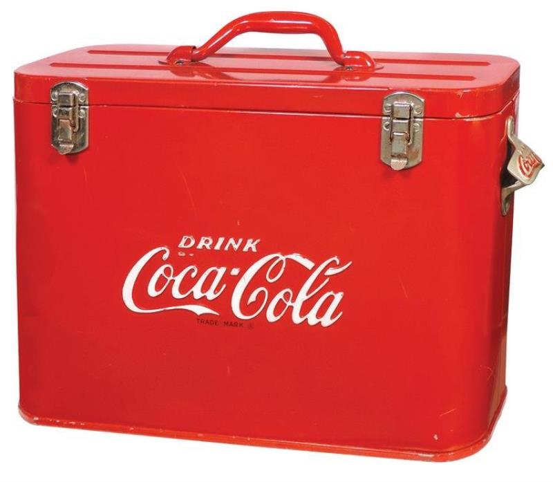Coca-Cola Airline Cooler, elongated oval