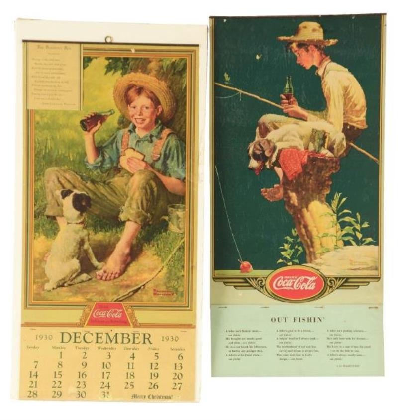 Coca-Cola 1931 & 1935 Advertising Calendars.