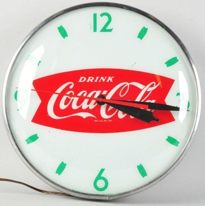 Coca-Cola Electric Light-Up Clock.
