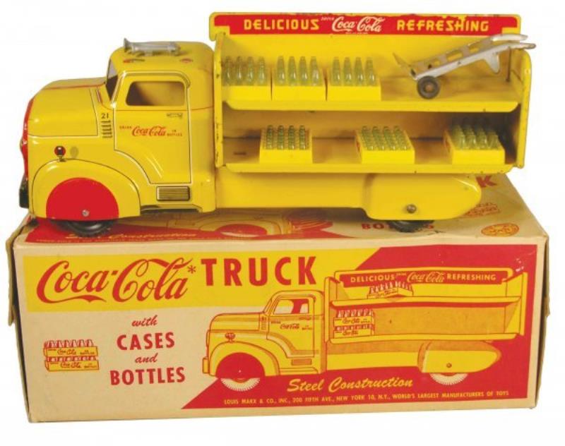 Marx Toys Toy Truck, Coca Cola Truck original box