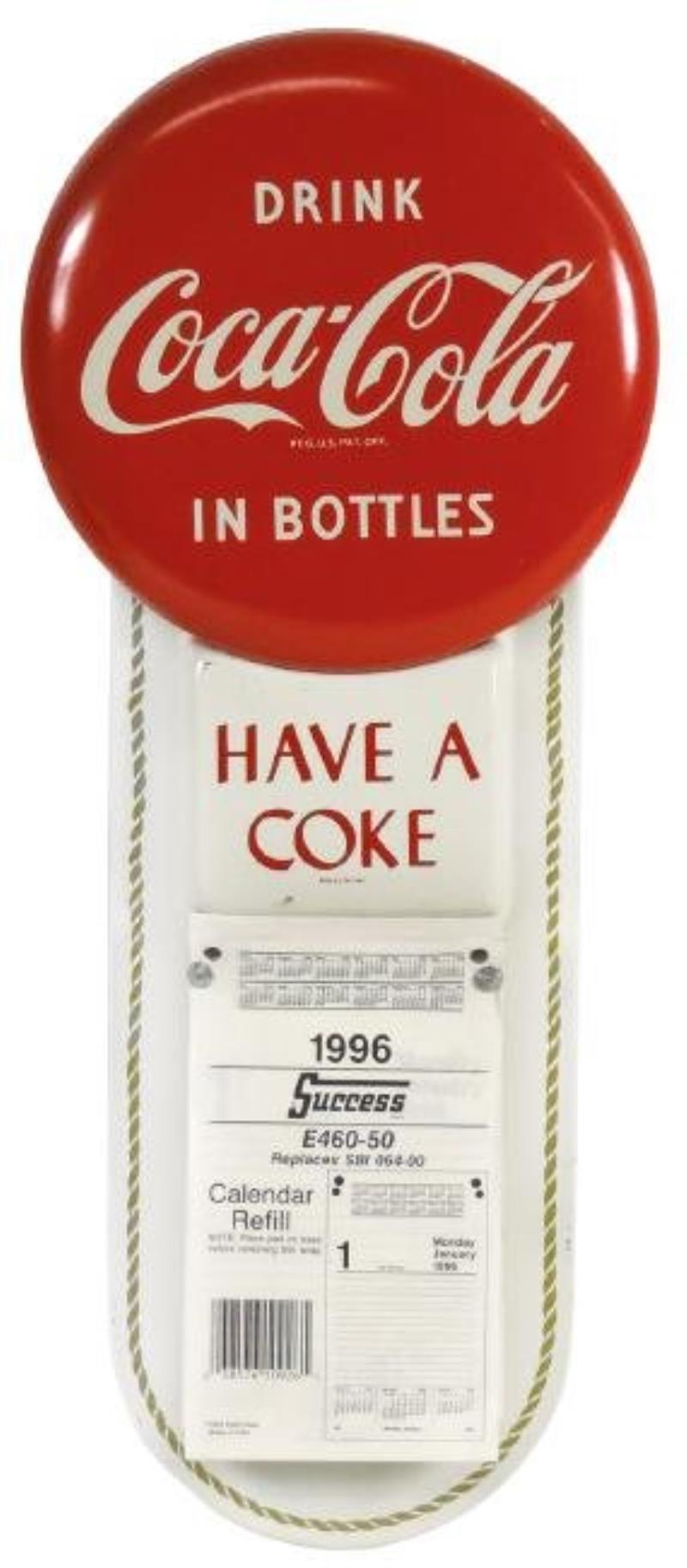 Coca-Cola calendar, "Drink Coca-Cola in Bottles",