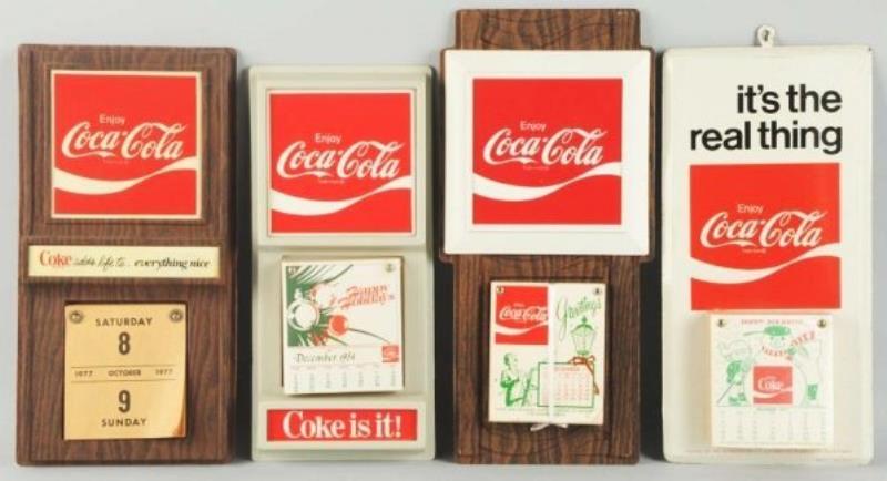 1970s Coca-Cola Calendar Holders.