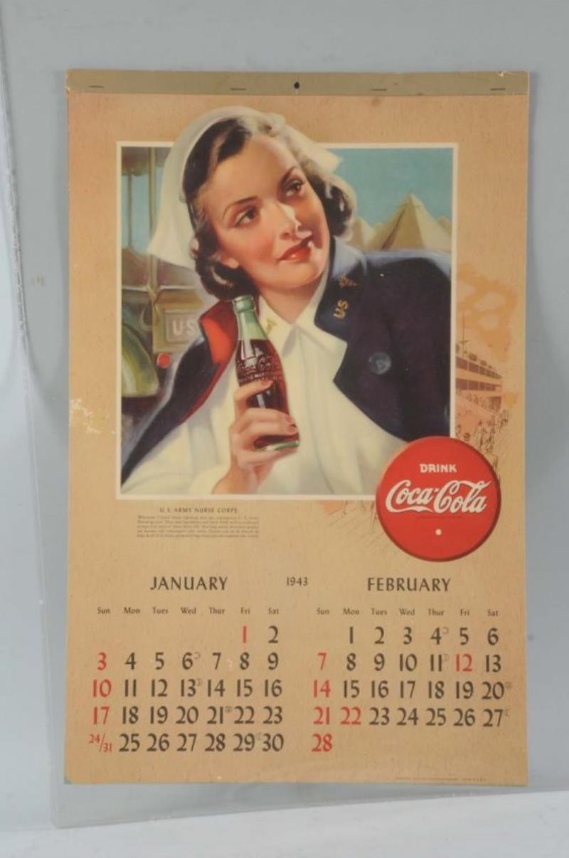 1943 Complete Coca-Cola Calendar.