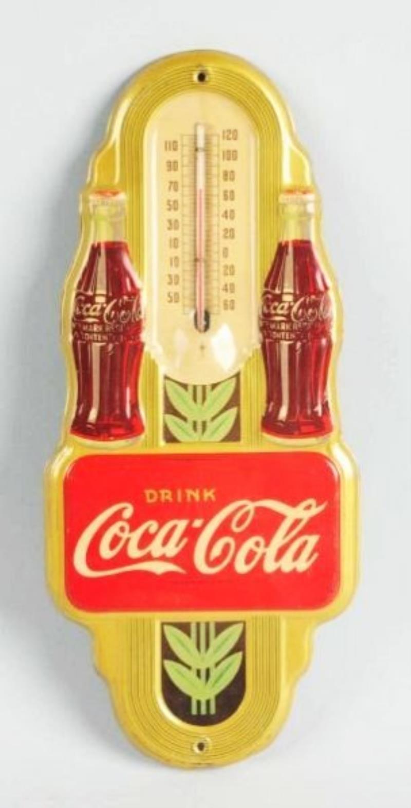 1942 Coca-Cola Double Bottle Thermometer Value & Price Guide