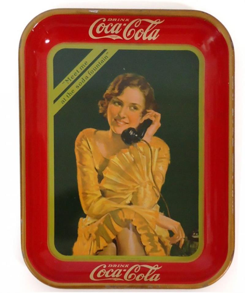 COCA-COLA SERVING TRAY 1930