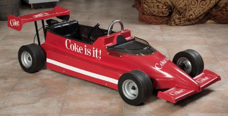 Child's Coca Cola Race Car