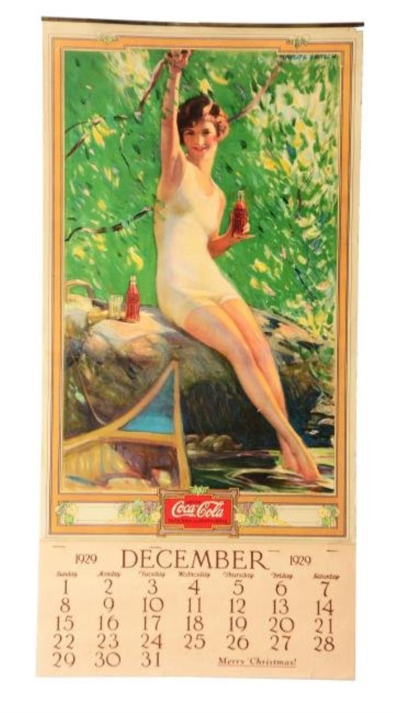 1929 Coca-Cola Advertising Calendar.