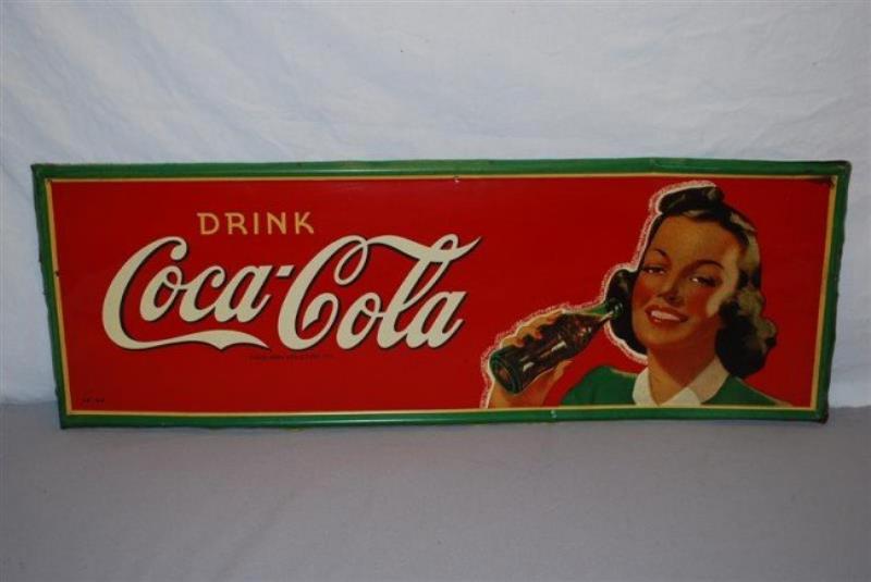 Drink Coca-Cola with Lady holding a bottle graphic