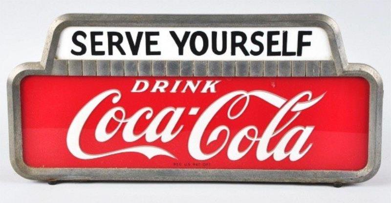 1950s Coca-Cola Countertop Lighted Sign.