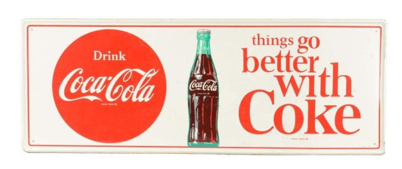 Coca-Cola Self-Framed Tin Sign.