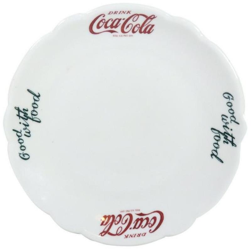 Coca-Cola Sample Sandwich Plate, Rare, mfgd by