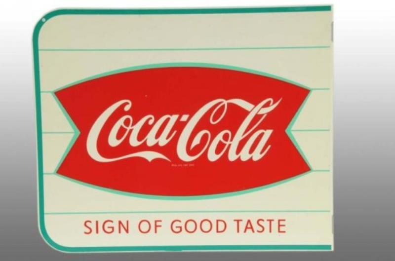 Heavy Tin Coca-Cola Flange Sign.