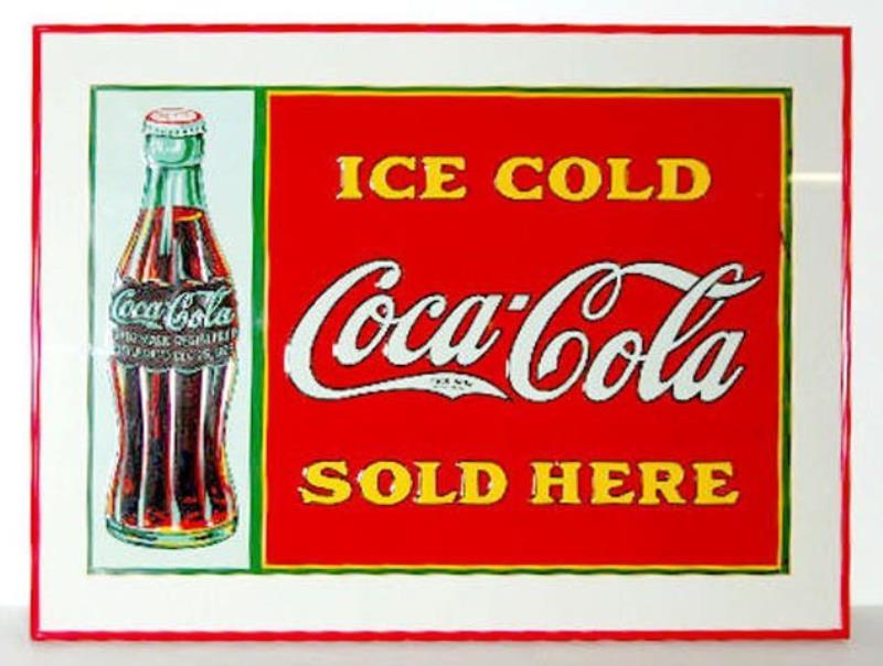 1931 COCA-COLA ICE COLD TIN SIGN Value & Price Guide