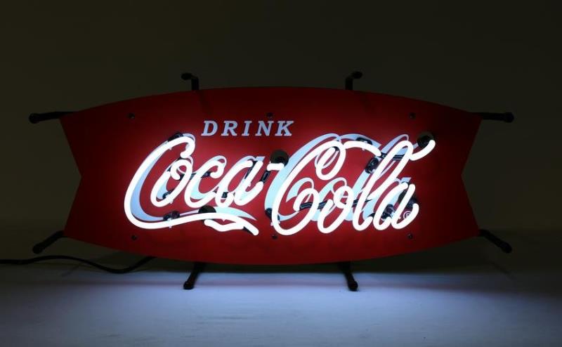 Coca Cola Fishtail Neon Sign