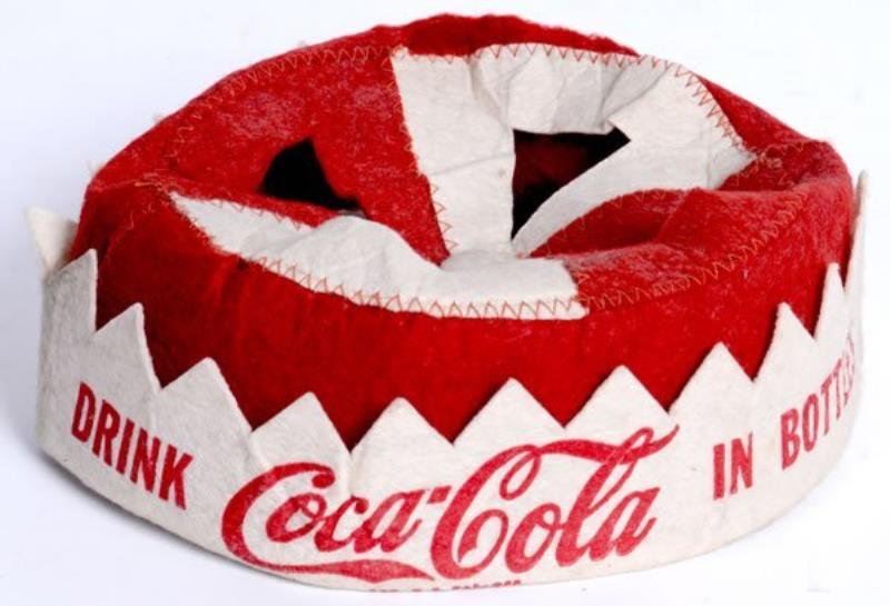 RARE COCA-COLA SMALL FELT HAT