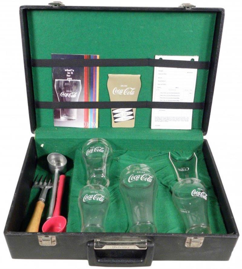 Coca Cola Salesman Sample Traveling Display Case