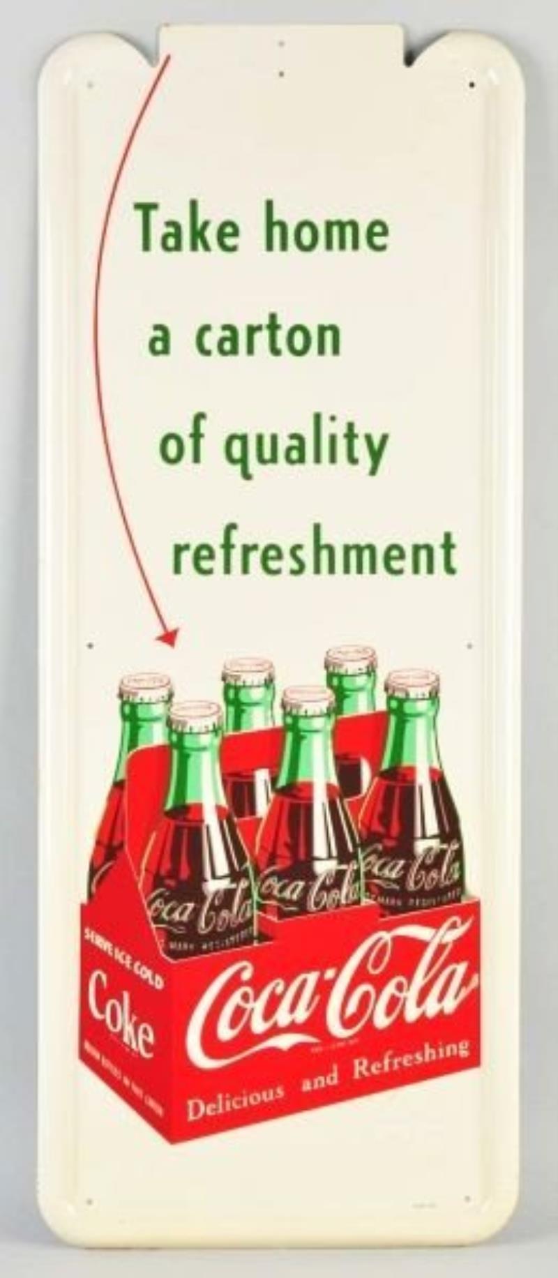 Coca-Cola Pilaster Sign.