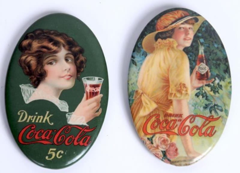 1916 & 1920 Coca-Cola Pocket Mirrors Value & Price Guide