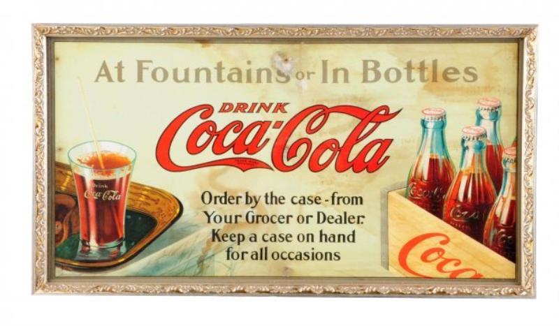 1915 Coca Cola Trolley Sign.