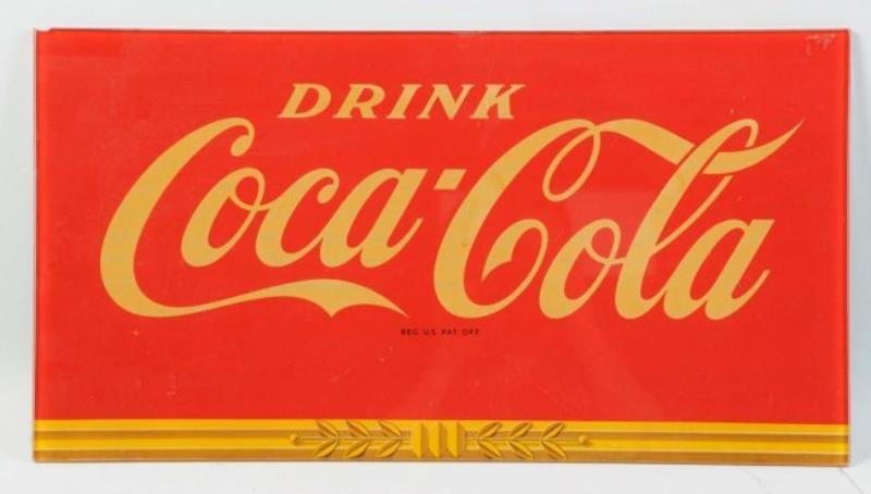 Coca-Cola Glass Sign