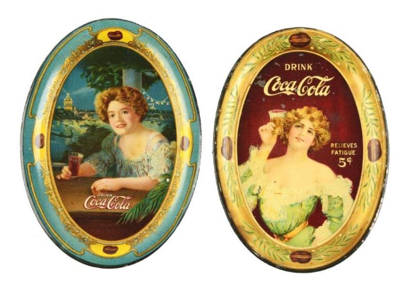 1926 & 1932 Coca - Cola Tin Trays Value & Price Guide