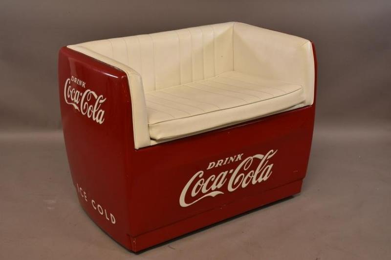 VINTAGE COCA COLA COOLER LOVE SEAT
