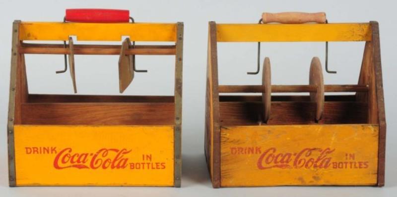 1940s Coca-Cola Wood Carriers.