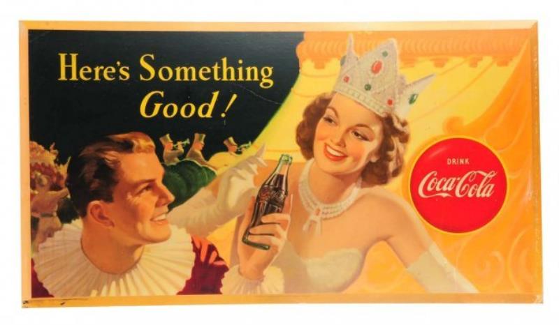 1951 Coca-Cola Cardboard Poster