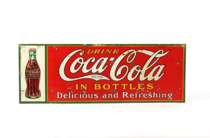 Coca Cola Embossed Tin Advertising Sign Value & Price Guide