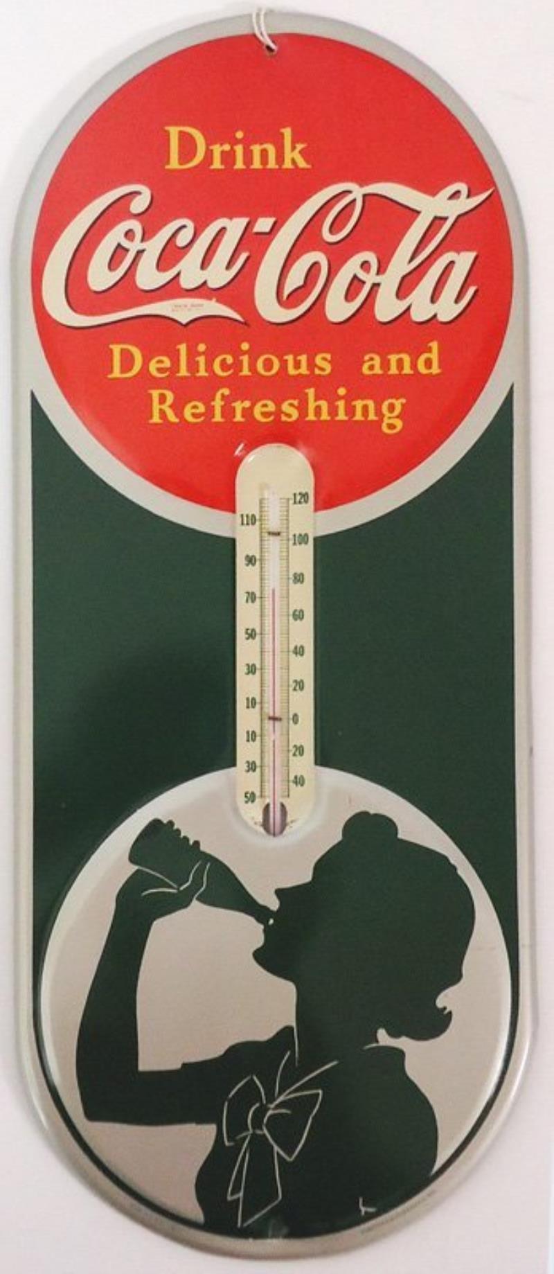 COCA-COLA THERMOMETER 1939